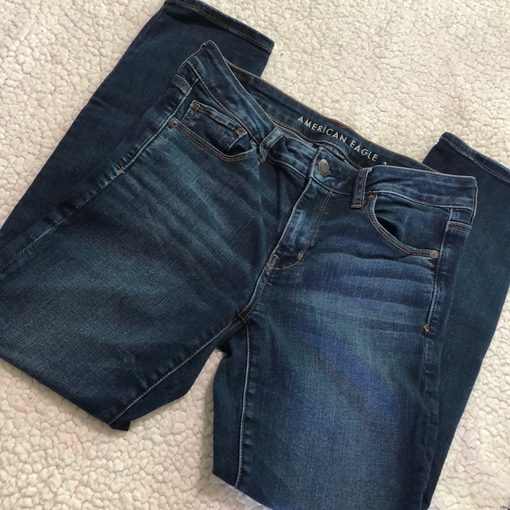 Low rise skinny denim